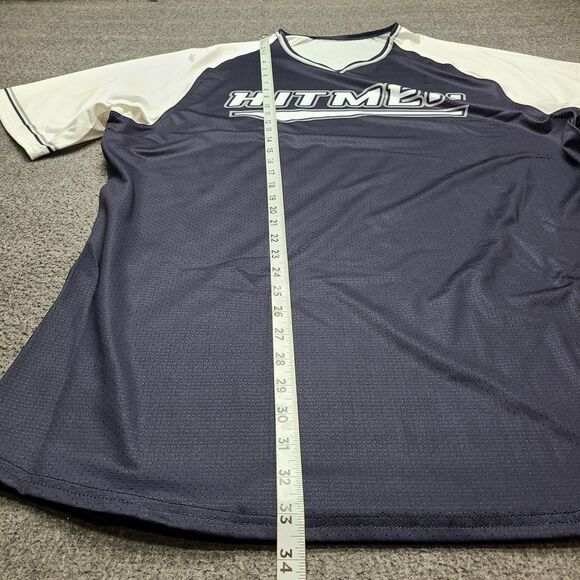 Richardson Shirt Mens XL Navy White PTS Pro Select Baseball Jersey Hitmen 25 - Picture 2 of 8